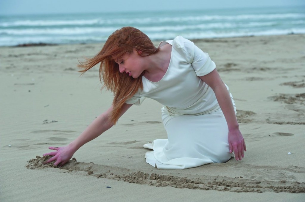Valentina... écrit sur le sable