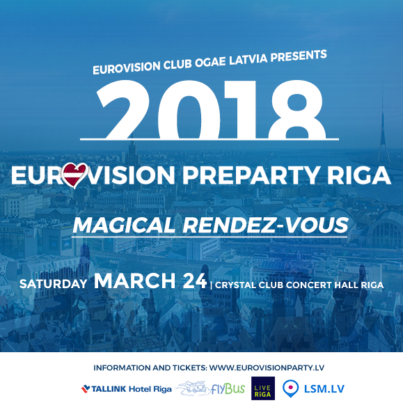 Ce samedi : Eurovision PreParty à Riga
